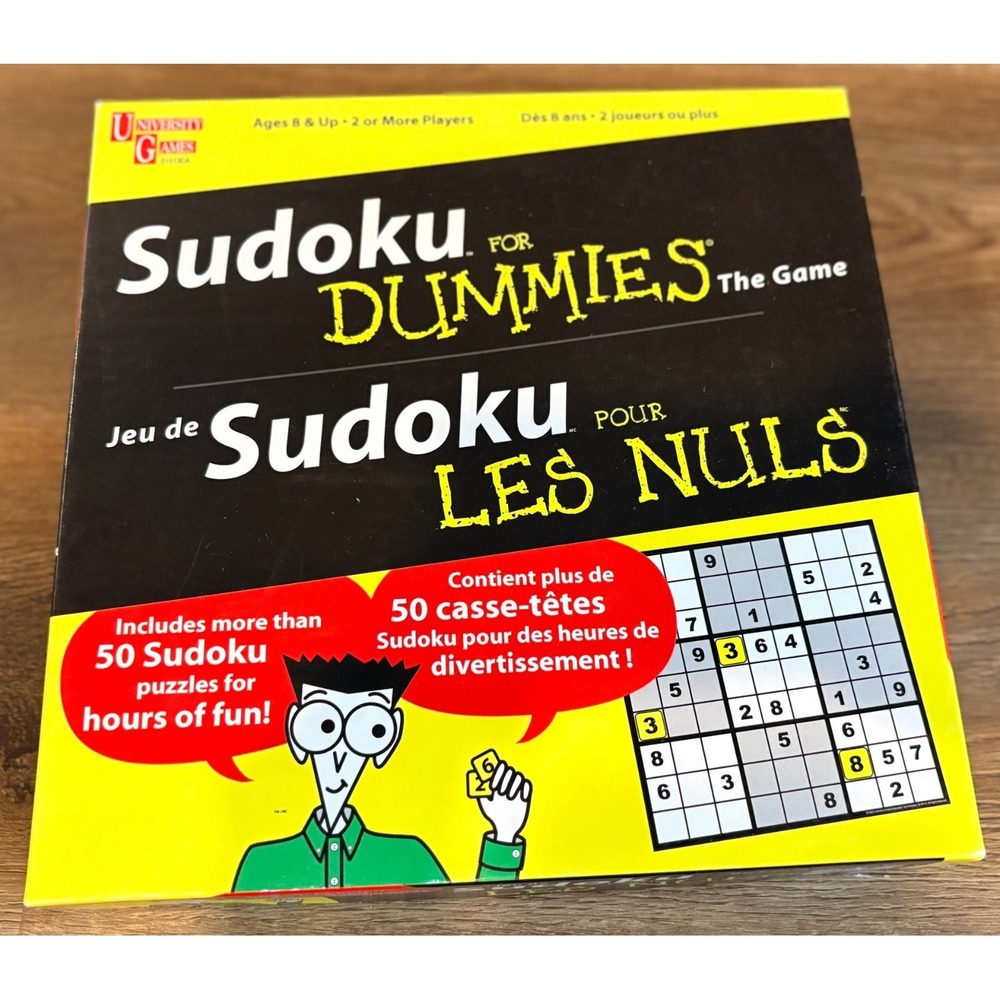Sudoku for Dummies Game University Games 2005 Family Kids‎ Number Puzzle